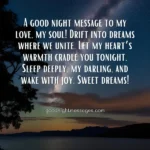 A Good Night Message to my Love
