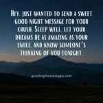 Good Night Message for Your Crush