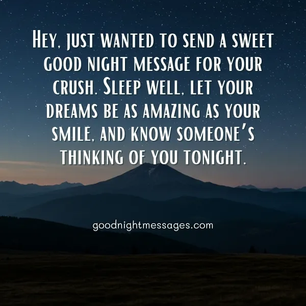Good Night Message for Your Crush