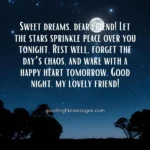 Good Night Message for a Female Friend