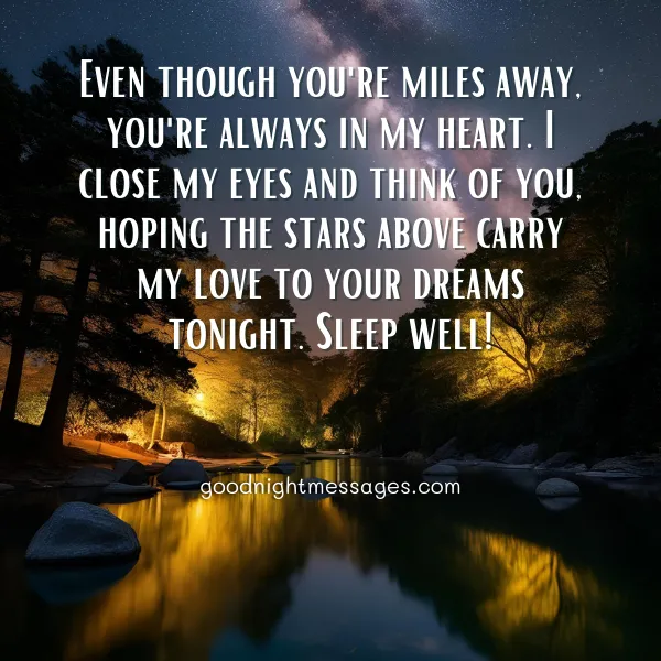 Good Night Message to my Love far Away
