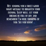 Sweet Good Night Message