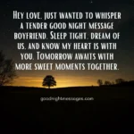 Good Night Message Boyfriend