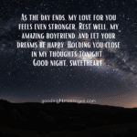 good night message for boyfriend