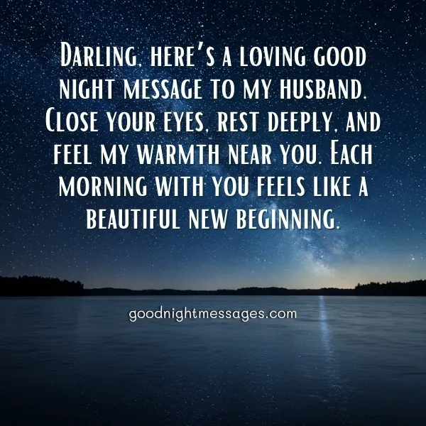 Good Night Message to my Husband