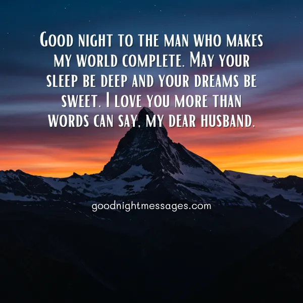 Good Night to My Husband