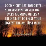 Inspiring Good Night Message