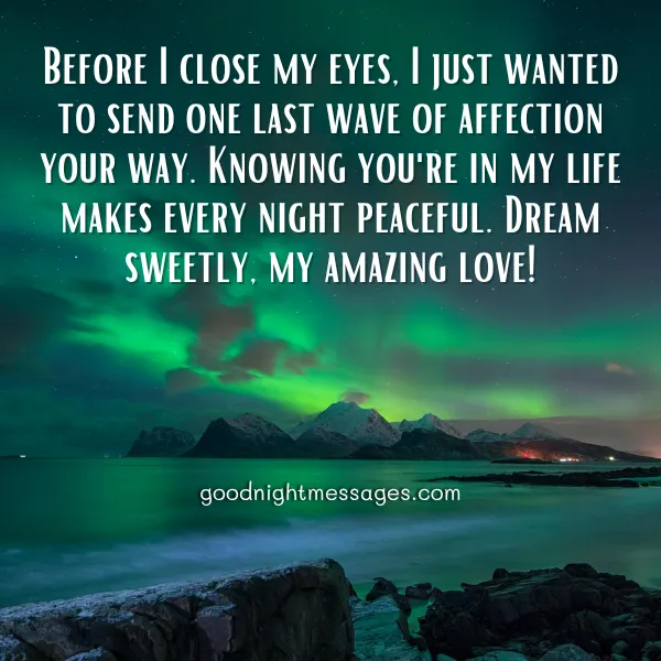 Romantic Good Night Message