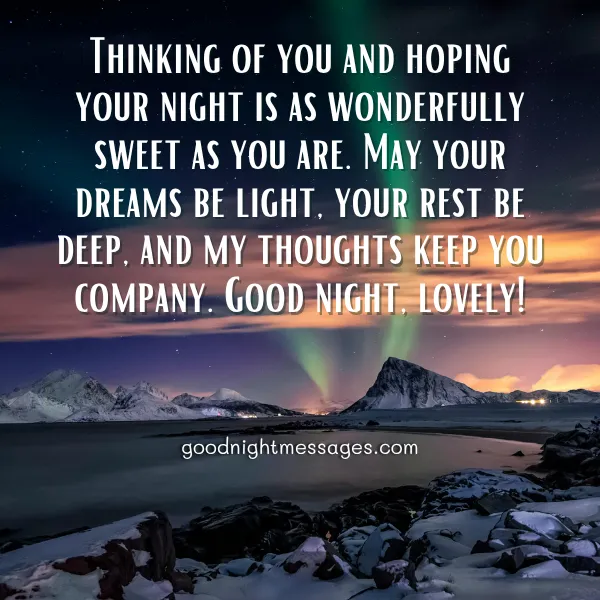 Sweet Good Night Message for Her