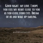 good night love message for him