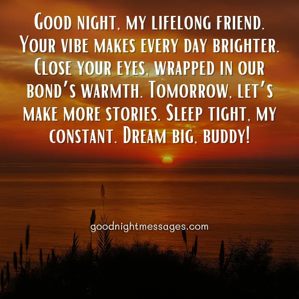 good night message for a best friend