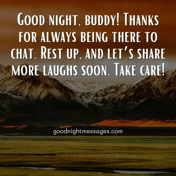 good night message for a whatsapp friend