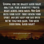 good night message for him who is far away