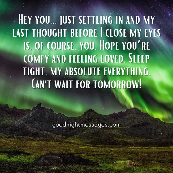 good night message for my love
