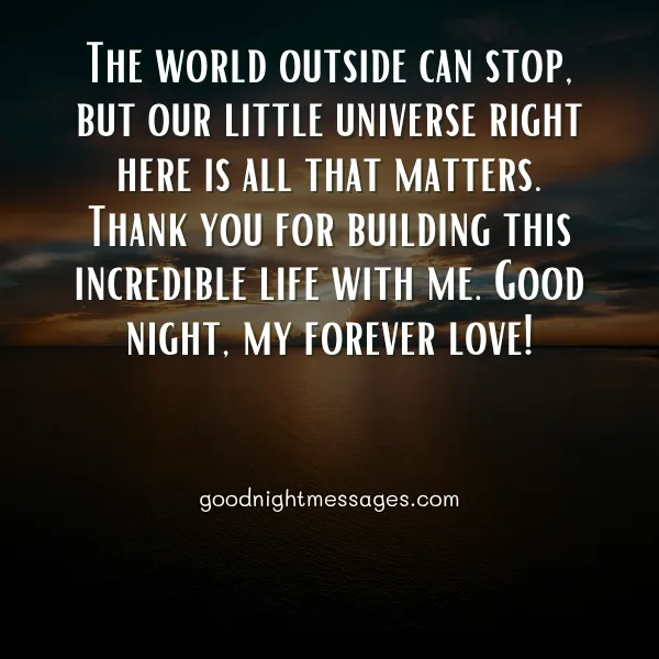 good night message for your wife