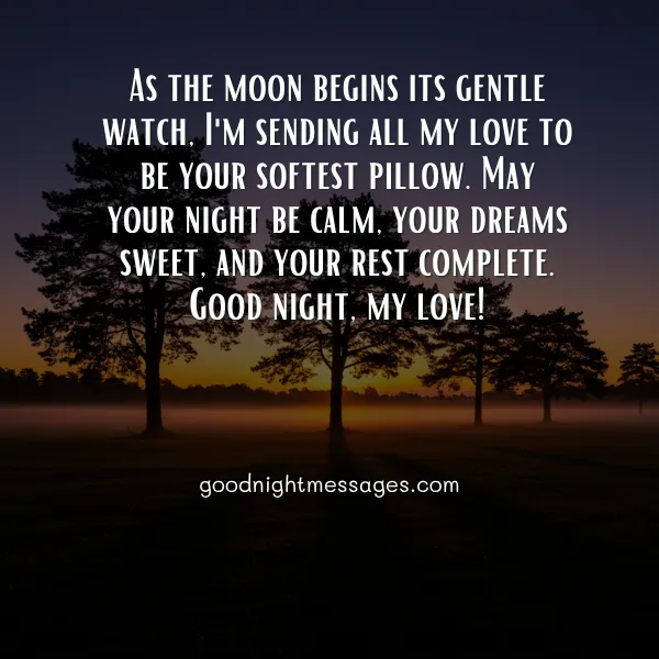 good night message love