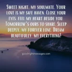 good night message to my soulmate