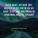 good night text message for him