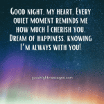 heart touching good night message for him
