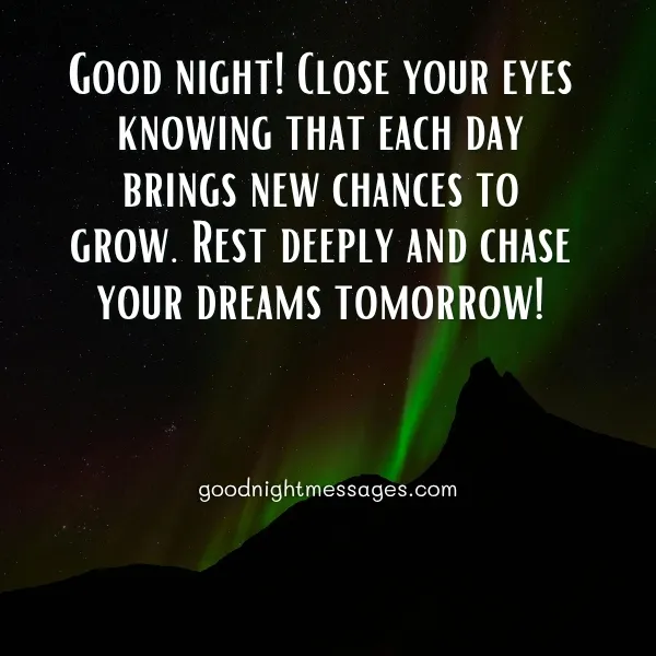 inspirational good night message