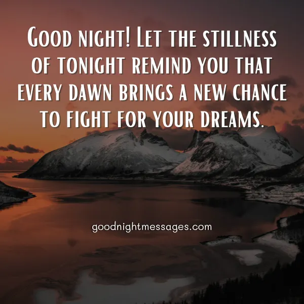 motivational good night quote