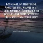 touching good night message for him