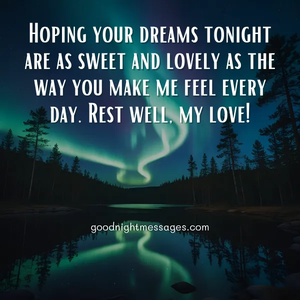 sweet good night message for girlfriend