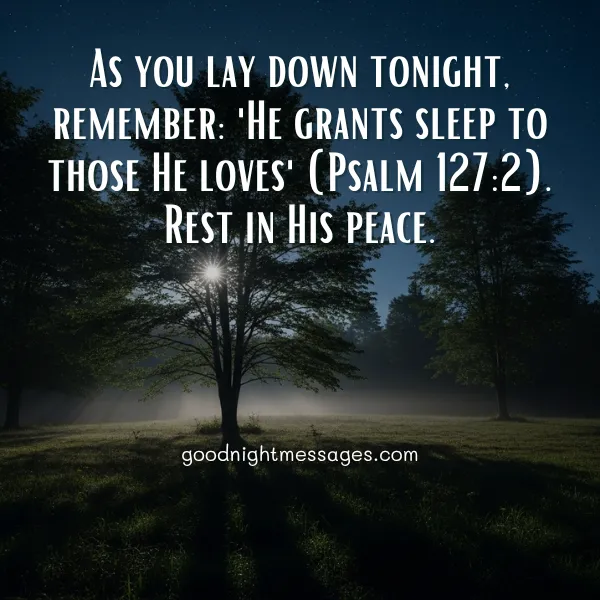 good night bible quote
