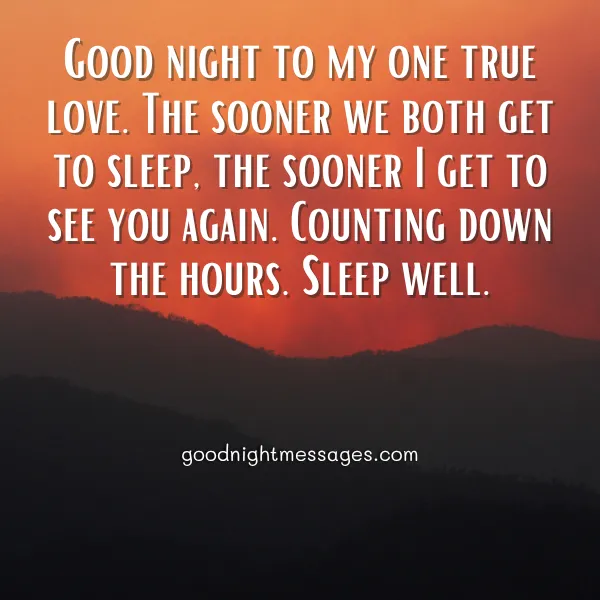 good night wish to my love