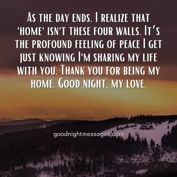 heart touching good night message for husband