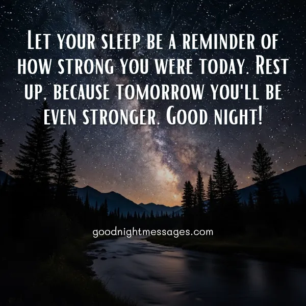 positive motivational good night quote