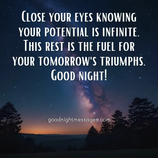 short motivational good night quote