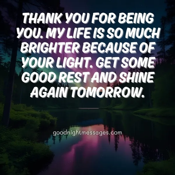 cute good night message for girlfriend