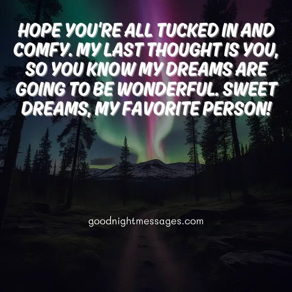 cute good night message for her
