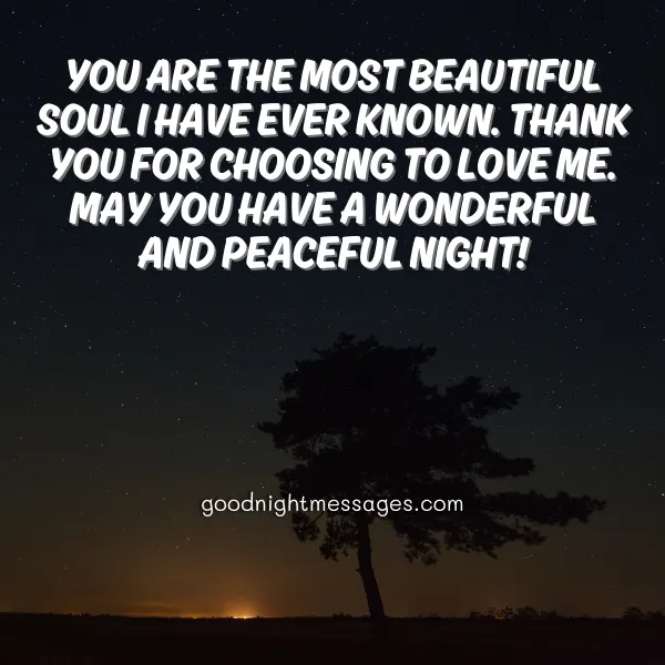 cute romantic good night message