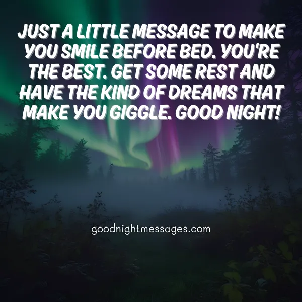 good night message for her with love