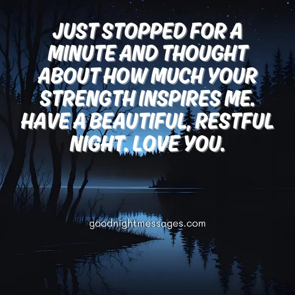 good night message for mom to make her feel special