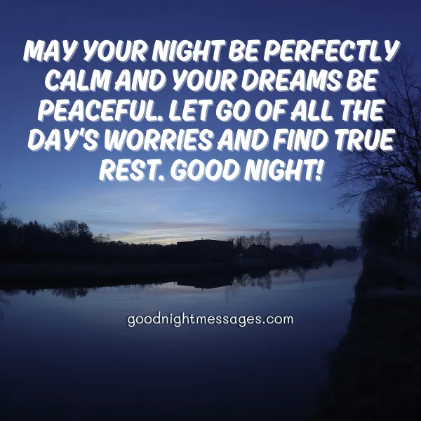 good night wish for peaceful sleep
