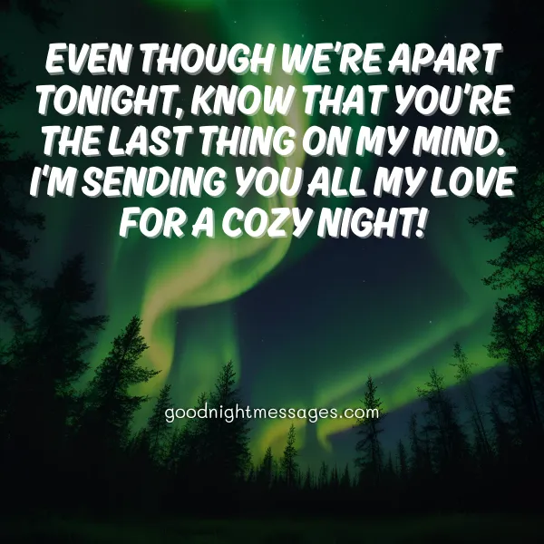 heartfelt good night message for her