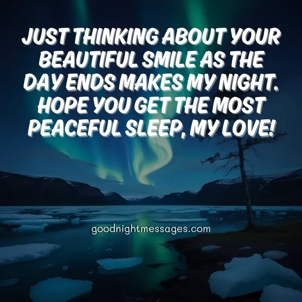 lovely good night message for girlfriend