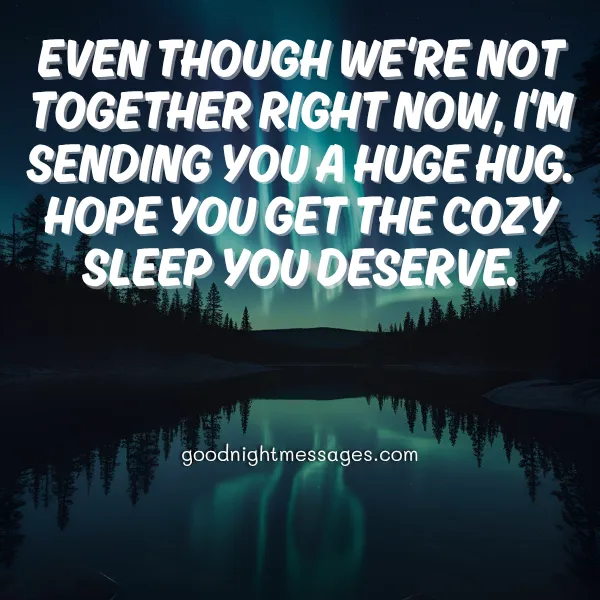 sweet good night message for my sister