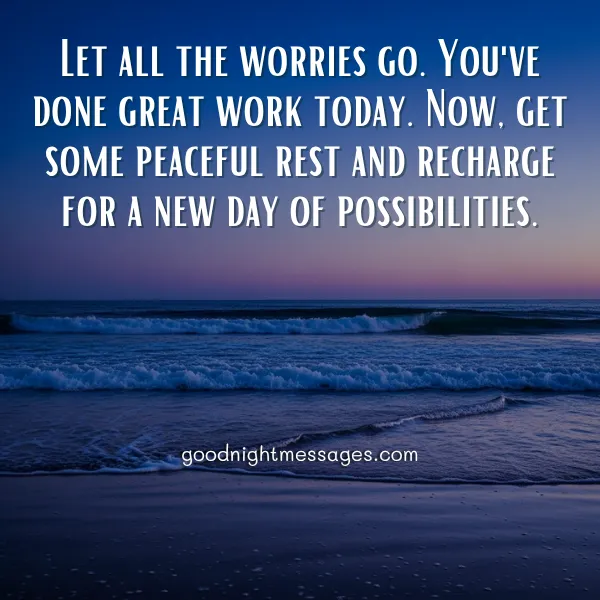 uplifting good night message