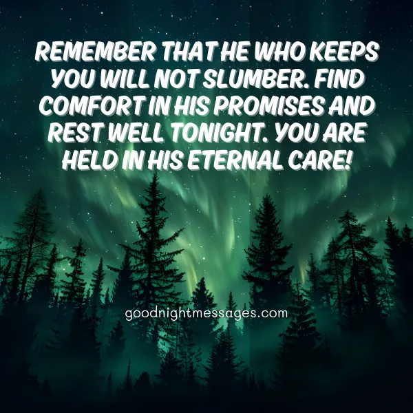 comforting good night bible quote