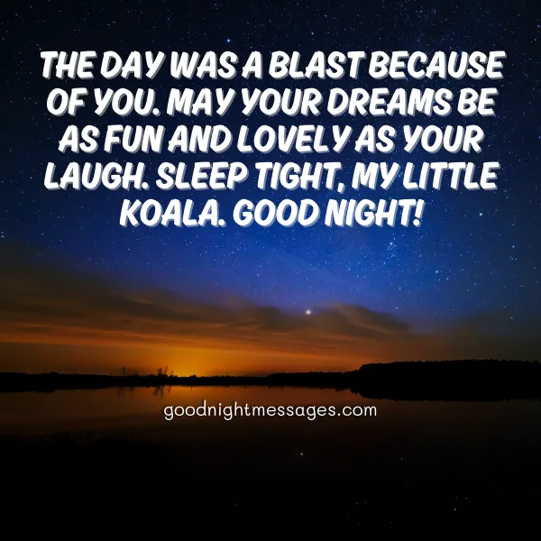 cute good night message for my true love