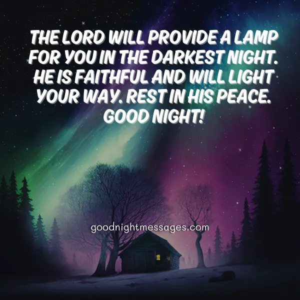 faithful good night bible quote