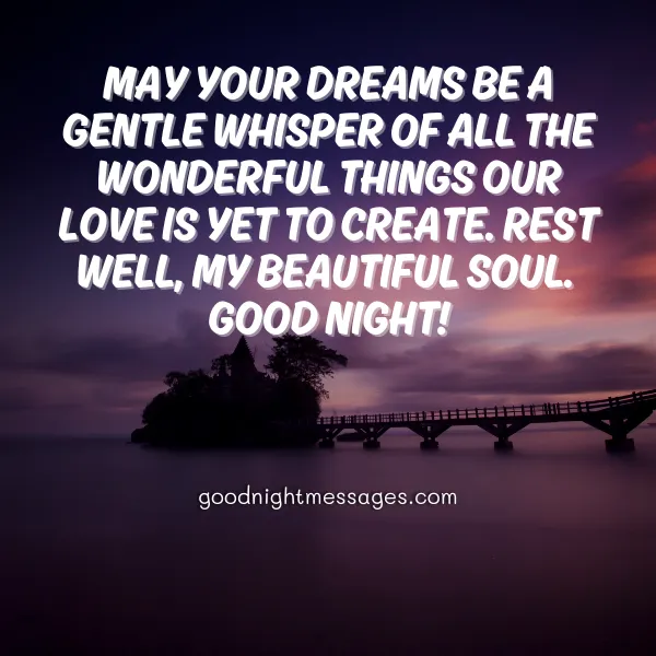 heartfelt good night message for the love of my life