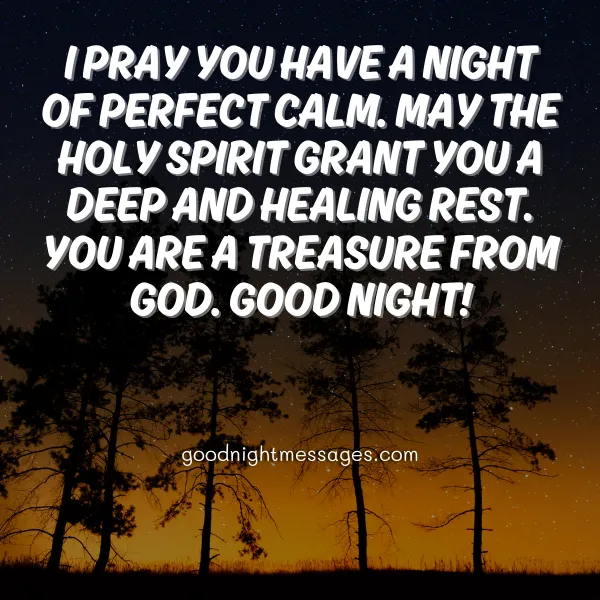 religious good night message for him