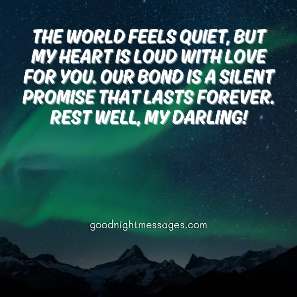 sweet good night message full of love