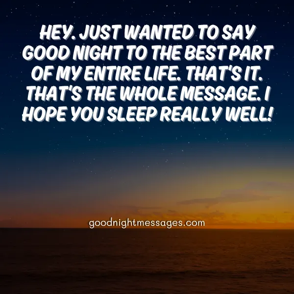 best good night message for girlfriend
