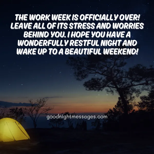 good night wish full of positivity and hope